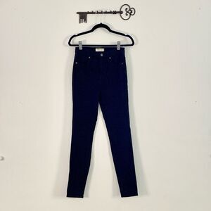 Madewell High Rise Skinny Jeans Women’s 25 Black Stretch 31” Inseam